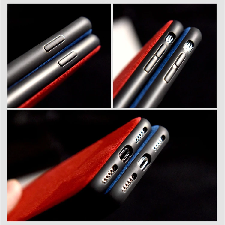 Чехол для iPhone X XS Max XR 11 Pro MAX Итальянская замша как ткань Downy кожаный чехол