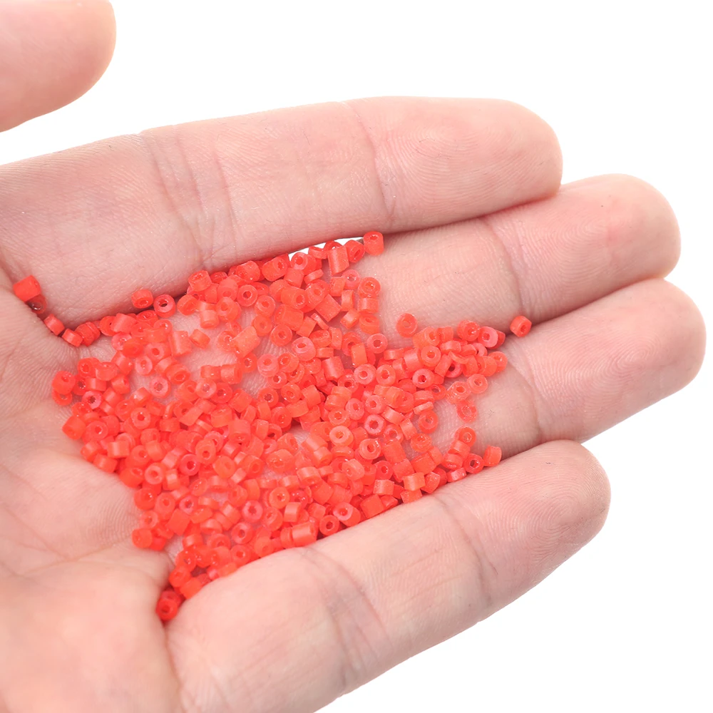 200 шт./упак. Пластик Искусственный Красный рыболовные снасти резинки прочные