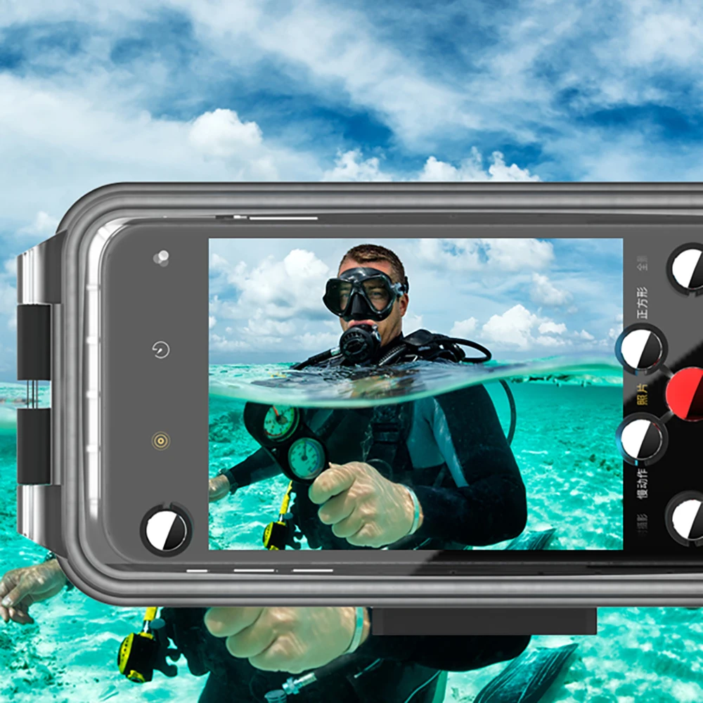 60M Underwater Phone Case For Huawei 20 30 Pro Waterproof Mobile Phone Housing With HD Lens 1pc