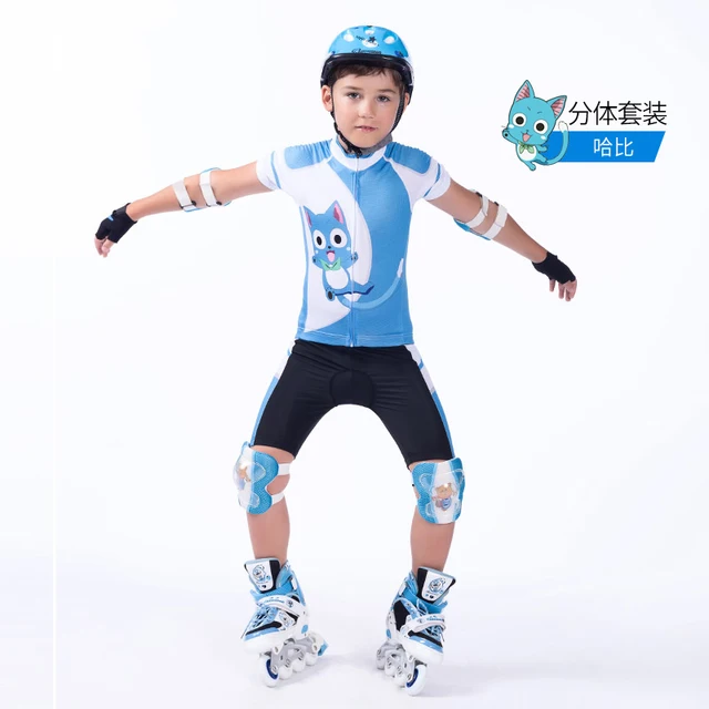 US $40.89 Breathable Kids Cycling Jersey Set Shorts Children Bike Clothing Boys Girls Summer Bicycle Wear Kid