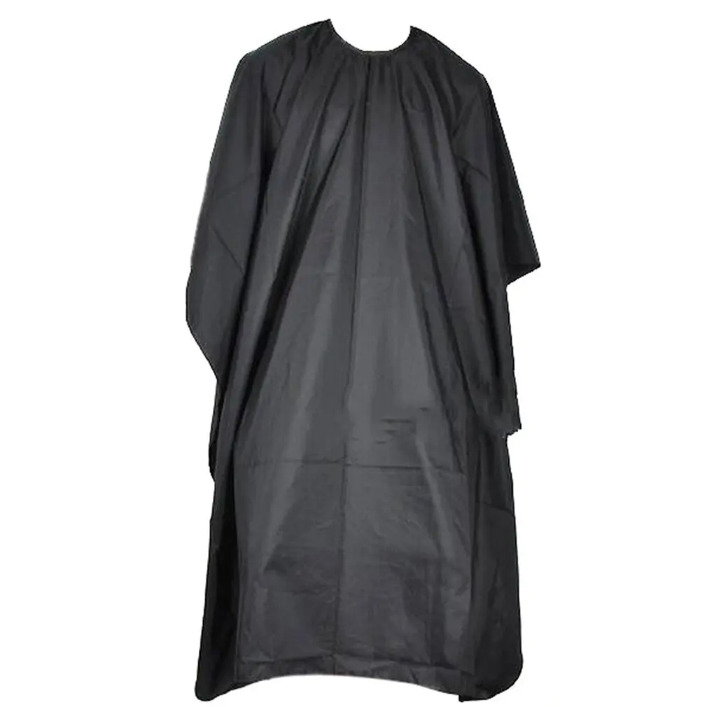 

Professional Barber Cape Salon Clothing Nylon Barber Cape Hairdresser'S Cape Black Stain-Resistant Apron For Hairdressers