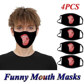 

Funny Printed Cloth Face Mask for Adults Reusable Mouth Mask Washable Face Shield Mouth Cover Breathable Windproof mascarillas