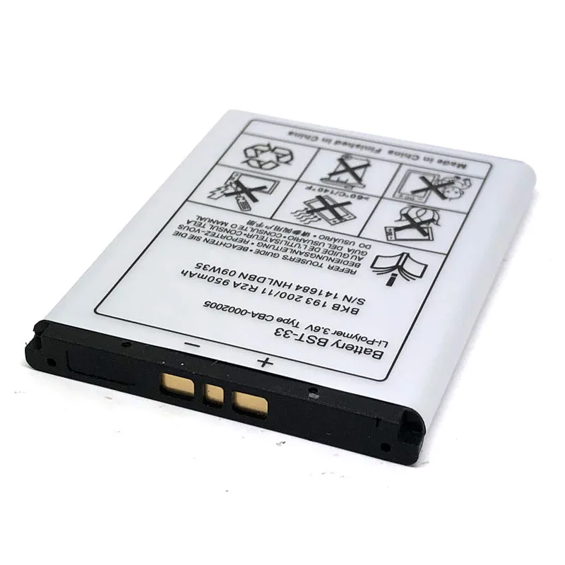 BST-33 для sony Ericsson K530 K550 K630 K660 K790 K800 K810 W610 W660 W705 W880 W888 W900 W960 W850 W830 W890 я BST33 батарея