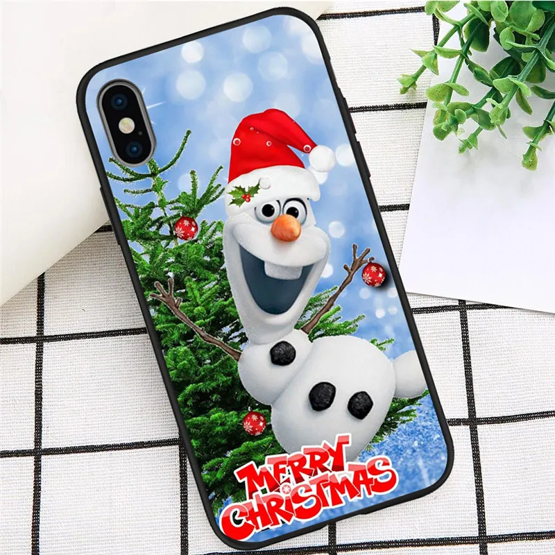 H1434 Рождество для iPhone X XR XS Max 5 5S SE 6 6S 7 8 Plus Oneplus 5T Pro 6T чехол для телефона Coque Etui funda мультяшный милый силиконовый - Цвет: H1434