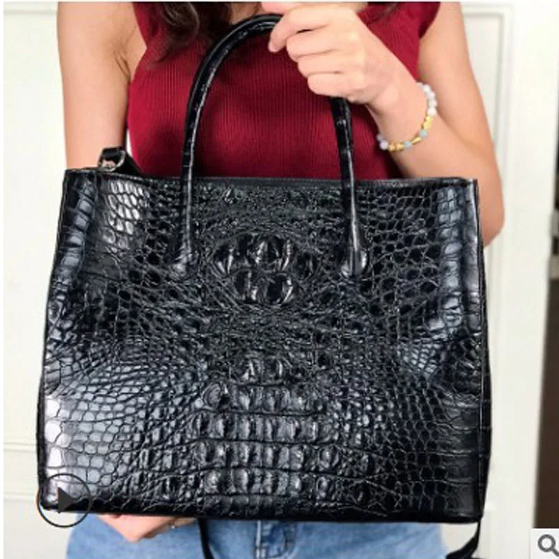 

ouruili Thai crocodile skin fashion trend for ladies tote bags women handbag