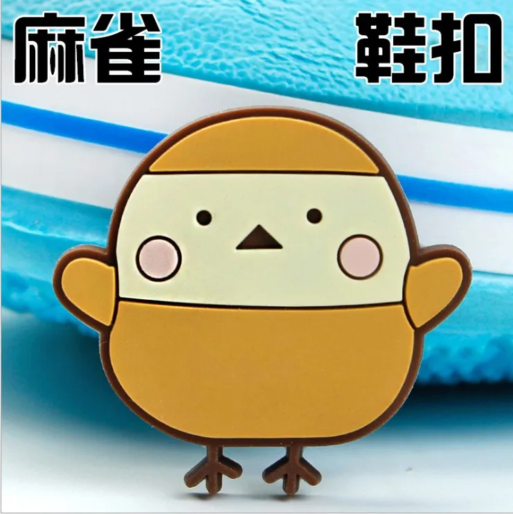 4 Япония Sumikkogurashi обувь цветок крест ПВХ пляжная обувь аксессуары отверстие обувь Пряжка JIbiz подарок для детей - Цвет: 4