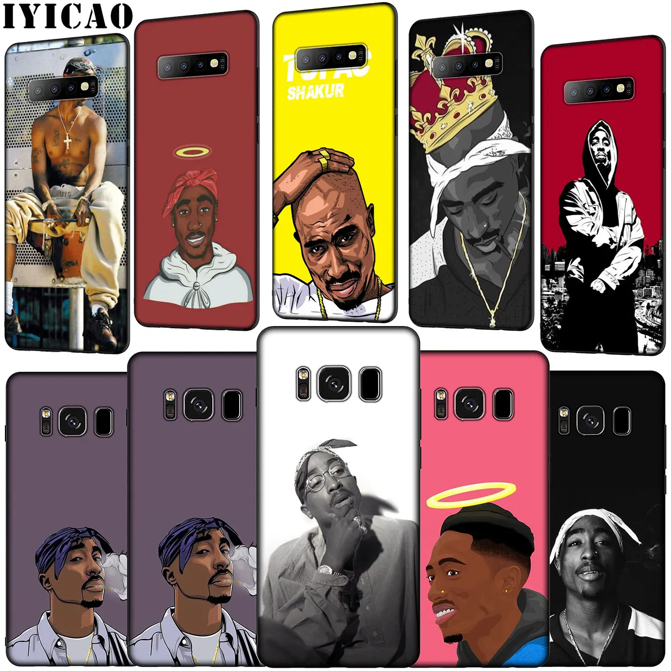 IYICAO 2Pac Tupac pop Rap Star Soft Silicone Phone Case for Samsung Galaxy S20 Ultra S10 Lite S9 S8 Plus S6 S7 Edge S10e Cover |