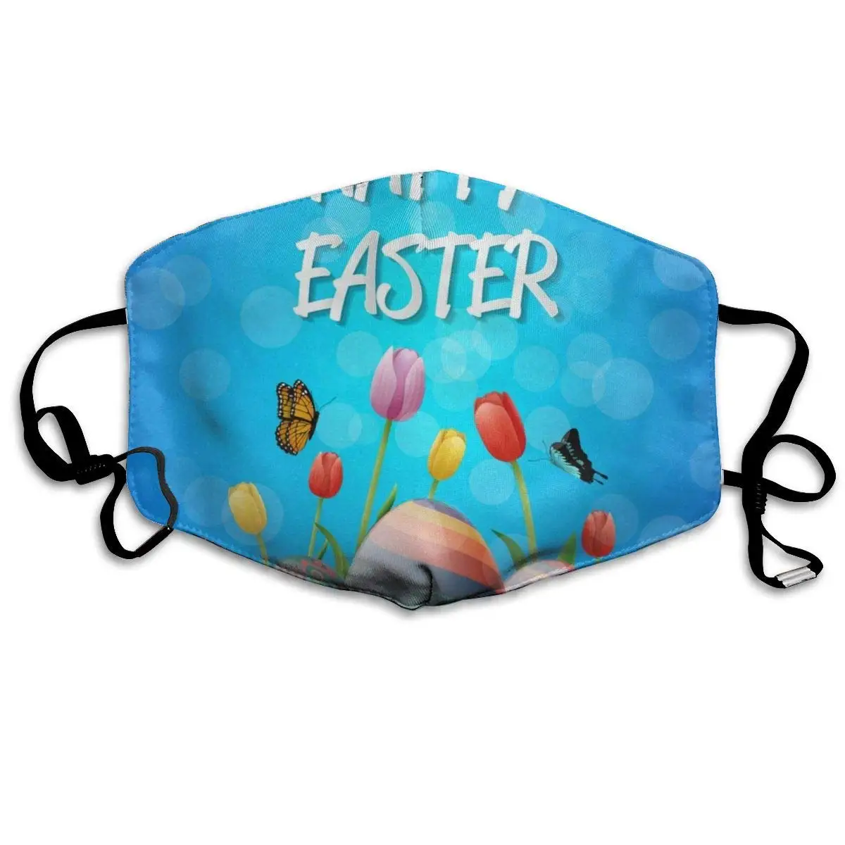 Дизайнерская маска многоразовая Пылезащитная Крышка для рта Happy Easter Весенняя