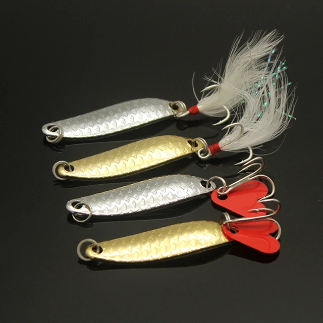 Metal Trout Spoon Fishing Lures 5.5g 4.5cm Pesca Wobbler Spinner