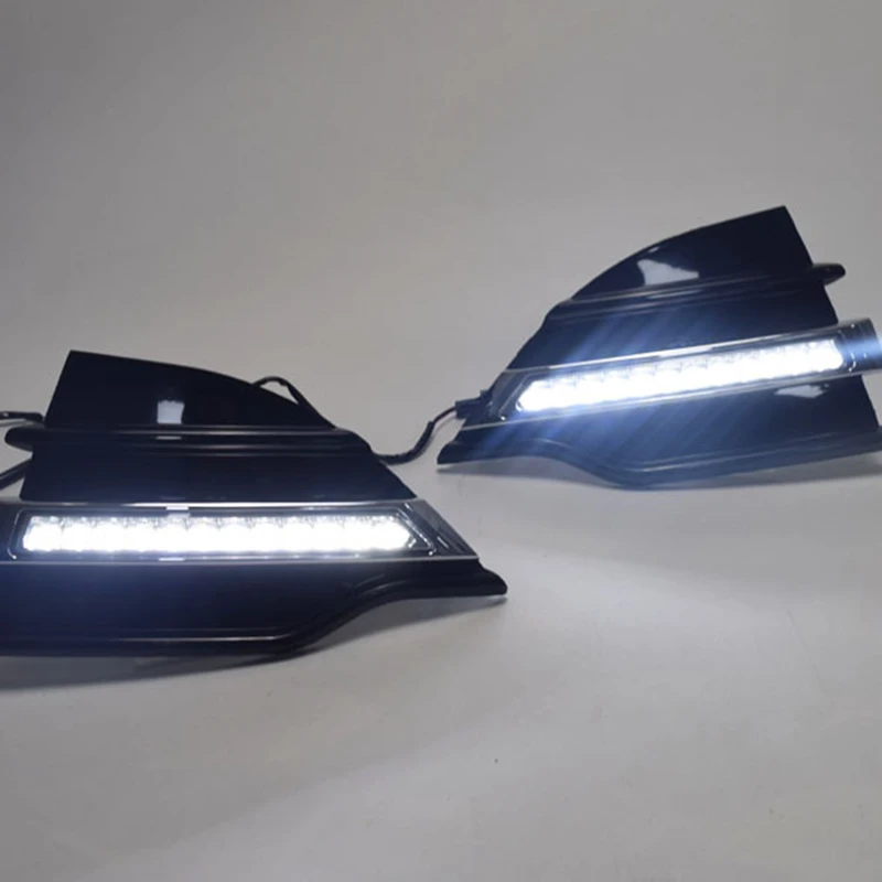 Автомобильный светодиодный DRL Дневной ходовой светильник для Ford Kuga 2013- противотуманная фара рамка противотуманный светильник