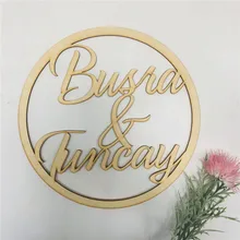 Персонализированные названия деревенские Свадебные вывески на заказ деревянные круглые Фото Знак старинные Кантри Свадебные украшения