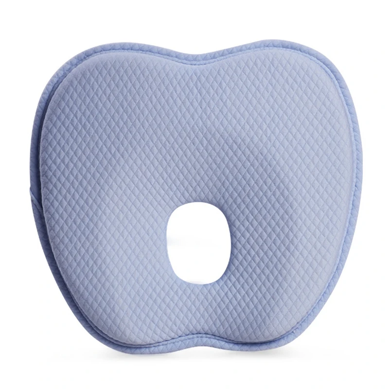 Детская подушка, мягкая Ортопедическая подушка для головы младенца, подушка для сна из пены с эффектом памяти, для предотвращения синдрома плоской головы - Цвет: Blue