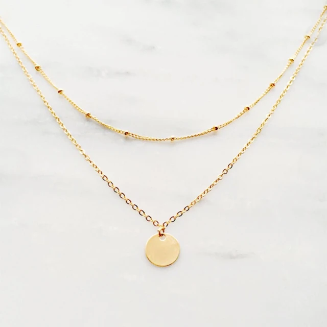 BOAKO Necklace 925 Sterling Silver Jewelry For Women 2020 Sequins Cadena Plata Fashion Jewelry Choker Crystal Gold/Silver #8.5 47