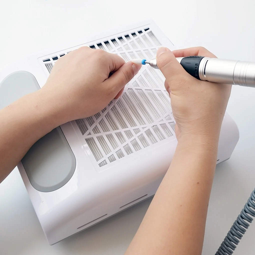 

80W US/EU Plug Nail Art Salon Dust Collector Desktop Nail Vacuum Suction Cleaner Manicure Machine
