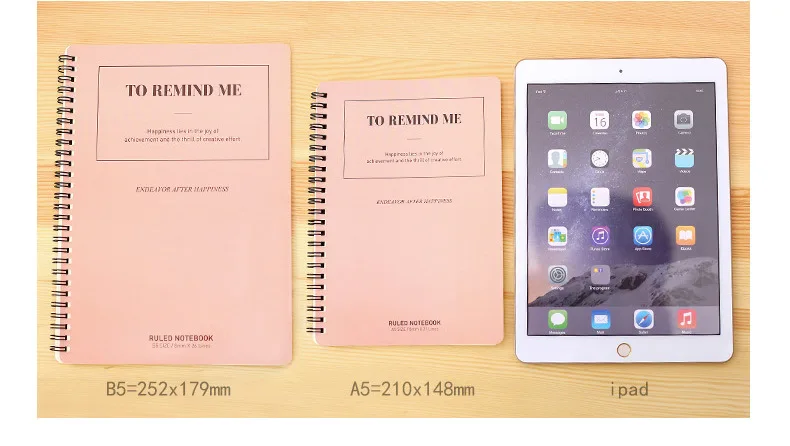 Deli L A5 60-03 Color Coil Notebook A5 Notepad 60 Page Laptop Students Practice Book Office Supplies