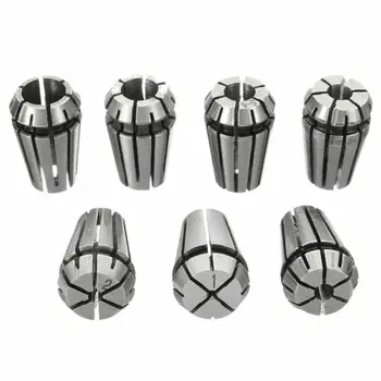 

7pcs Set 18mm ER11A Spring Collet Steel CNC Extension Chucks Tool For Drilling