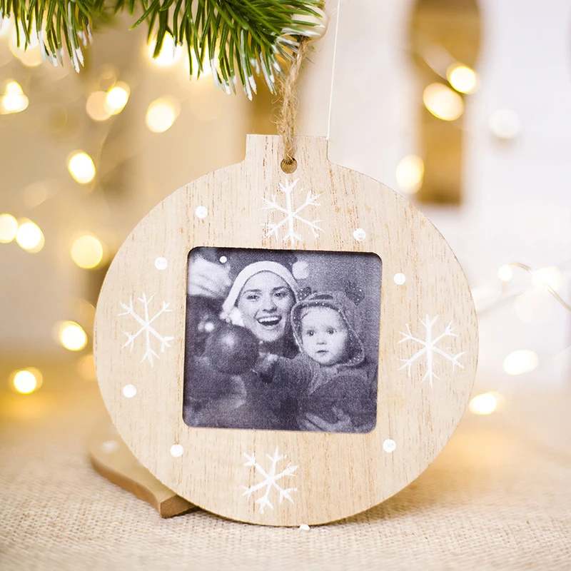 Christmas Photo Frame Christmas Decor for Home Christmas Santa Tree Pendant Xmas Gifts Decor Noel Navidad New Year