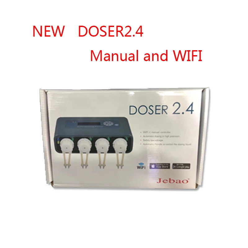 JEBAO DP2 DP3 DP4 DOSER2.4 DOSER3.4 коралловый Цилиндр автоматический титровальный насос перистальтический насос автоматическое дозирование добавленного времени насоса - Цвет: DOSER2.4 Manual WIFI