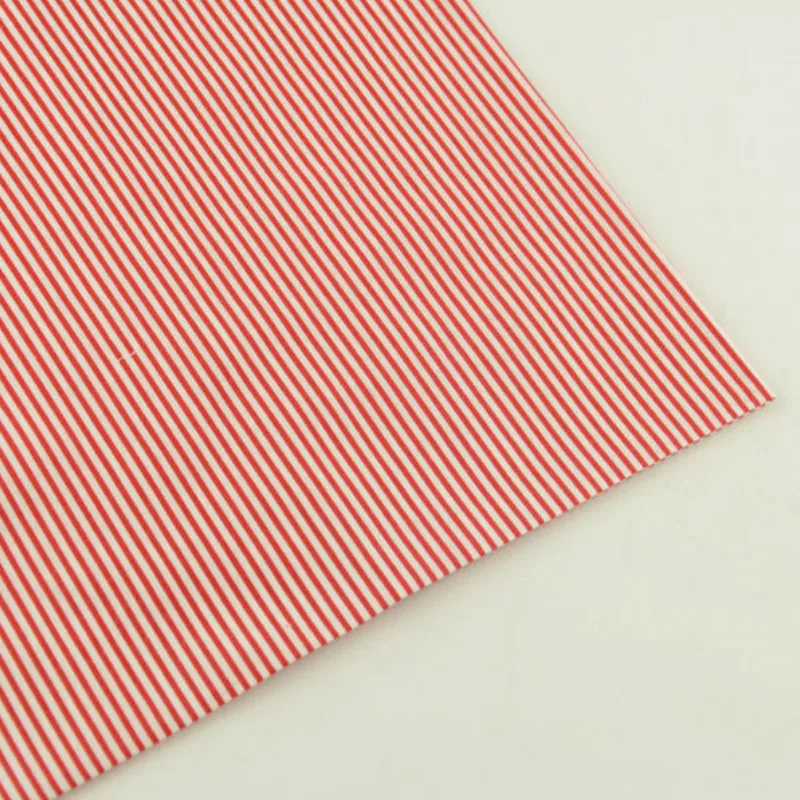 Красно белая полосатая ткань из 100% хлопка с принтом Толстая четверть для