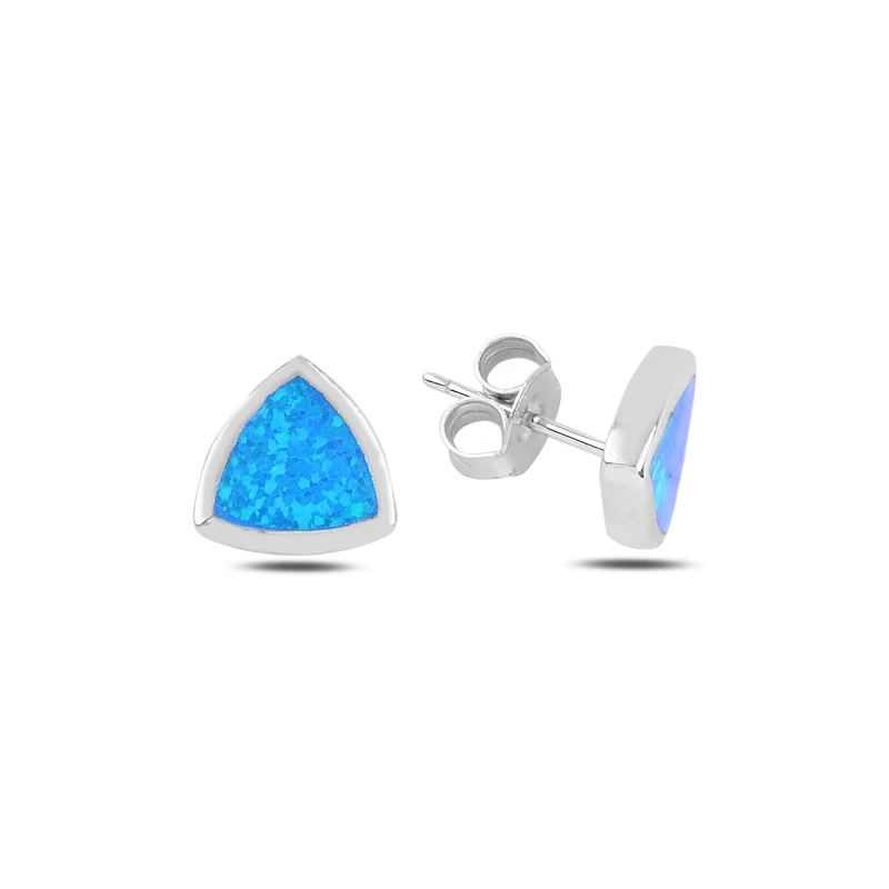Silverlina Silver Reuleaux Triangle Opal Stone Earrings | Украшения и аксессуары