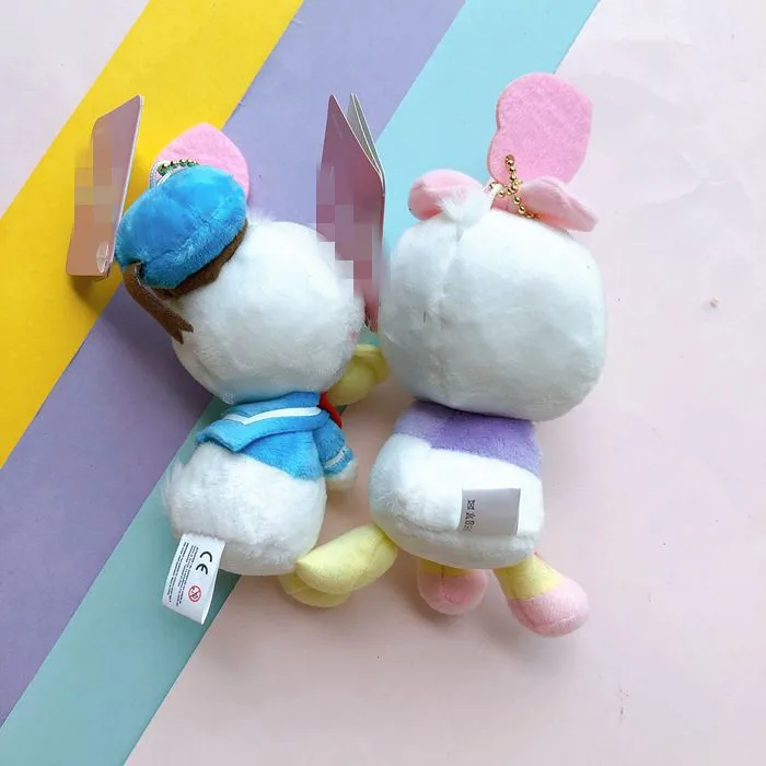 12 шт./лот плюшевые llaveros kawaii брелок Дональд подвеска с форме утки линии друзей оптом дешевле