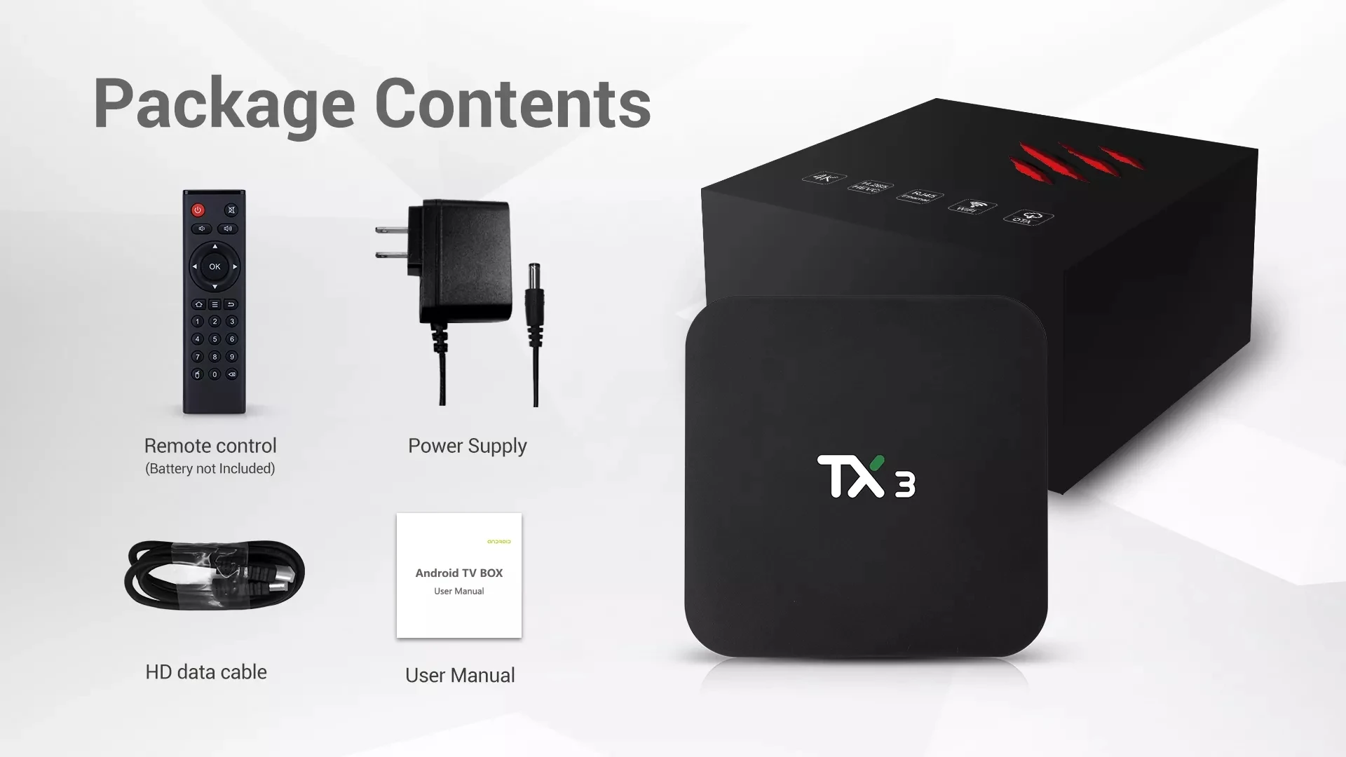 Тв-приставка Tanix TX3 Smart Android S905X3 4 гб озу 64 гб пзу 2,4G 5G WiFi BT 4,0 Android 9,0 тв-приставка поддержка голосового управления телеприставка