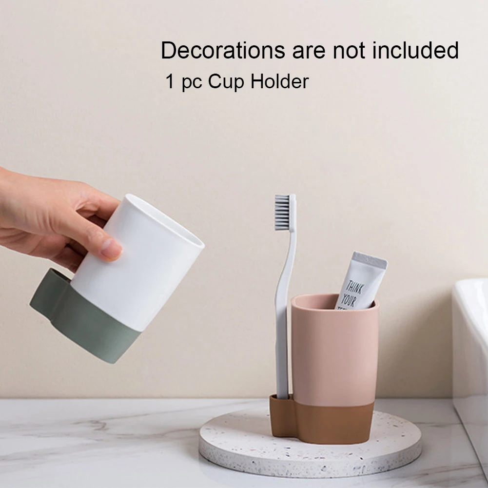 Decorative Drying Storage Rack Elastic Toothbrush Travel Durable Hotel Toilet Cup Holder PP Draining Home Bathroom Organized