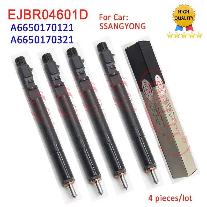 

EJBR04601D топливный дизельный инжектор A6650170121, оригинальный инжектор общей топливной магистрали EJBR0 4601D Для SSANGYONG REXTON A6650170321