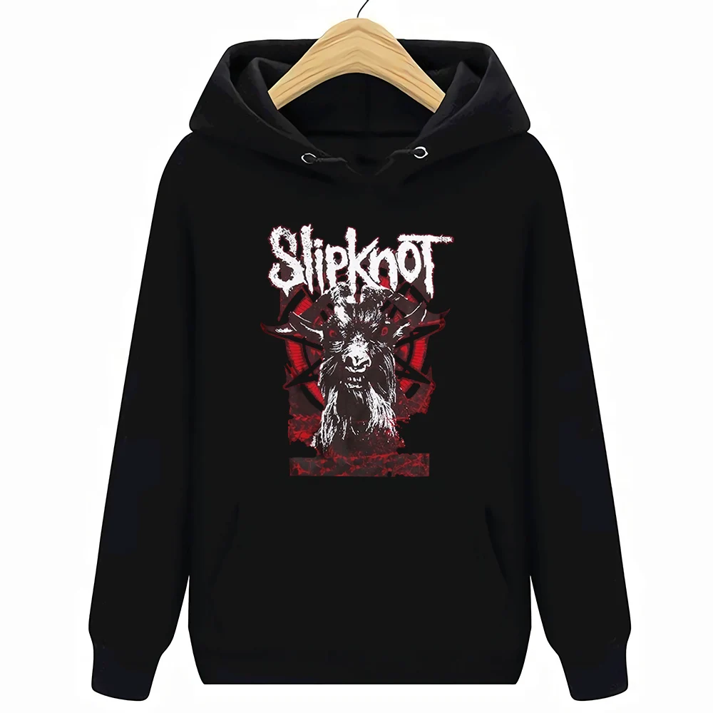 Slipknot IOWA, толстовки с капюшоном из козьей шерсти, новые аутентичные и лицензионные толстовки с капюшоном спереди и сзади, Новинка - Цвет: Черный