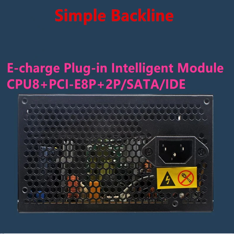 ПК PSU для Evesky I5 I7 RTX1060 активный PFC Интеллектуальный бесшумный бэклайн поддержка 400 Вт Электропитание Электрический конкурс 400