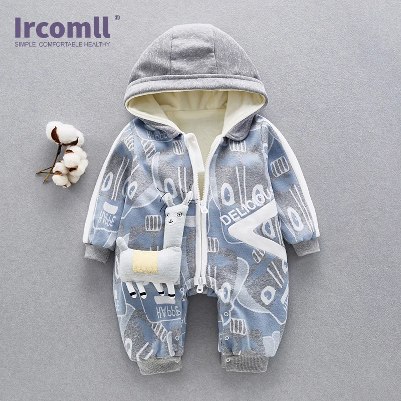 Ircomll Новорожденный ребенок комбинезоны для мальчиков и девочек с длинными рукавами, Одежда для новорожденных, осенне-весенний наряд, комбинезон для 0-24 месяцев