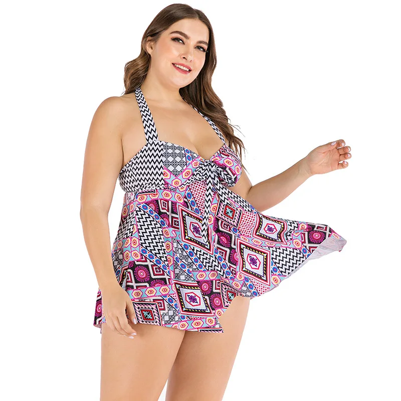 plus size strapless swim dress