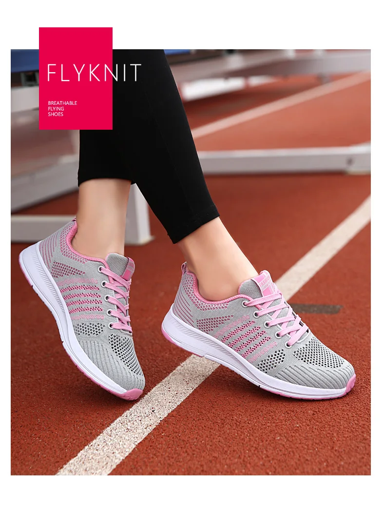 Sapato feminino; женская обувь для тенниса; дышащая обувь на шнуровке; женские кроссовки из сетчатого материала; спортивная обувь; Ультра спортивная обувь; Chaussure Femme 1
