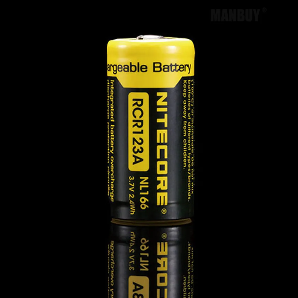 Литий ионный аккумулятор NITECORE NL166 650 мАч 3 7 в 16340 Вт/ч|flashlight flashlight|flashlight highflashlight 18350 |