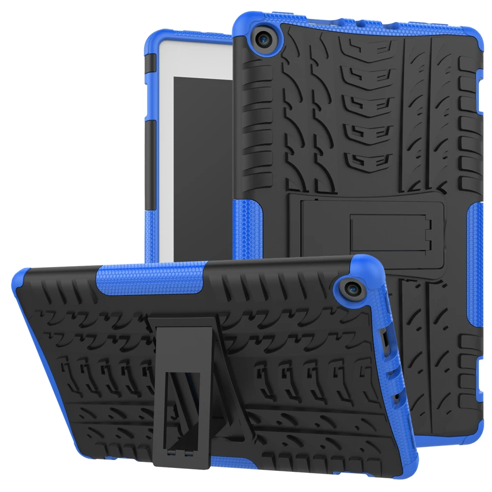 

Shockproof Dual Layer Armor Shells TPU+PC Tablet Case Cover For Amazon Kindle New Fire HD 8 HD8 2017 8inch FireHD8 Funda Coque