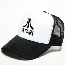 Серия Atari, бейсболка с буквами, Повседневная Регулируемая Кепка, Кепка для водителя грузовика, модная мужская и женская сетчатая Кепка