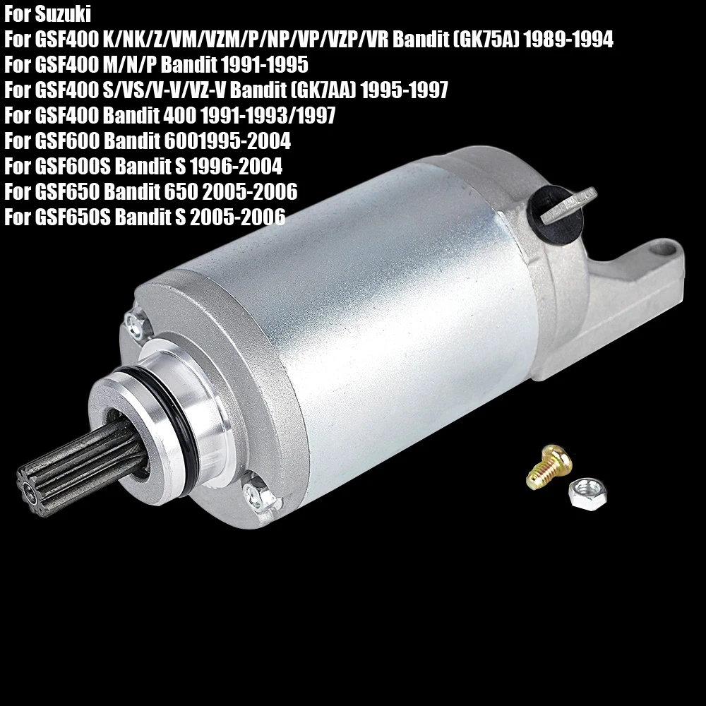 Стартер двигателя для Suzuki GSF600 Bandit GSF650S GSF600S GSF650 GSF400 31100-10D00 31100-08F00 31100-32C11 GSF 600 650 S |