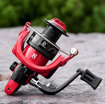 

High Speed Fishing Reels 5.0:1 4.7:1 Spinning Wheel Fishing Reel for Bass Pike Carp Black Red