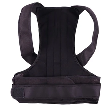 

Adjustable Black Back Posture Corrector Shoulder Lumbar Spine Brace Support Belt Health Care for Men Women Unisex