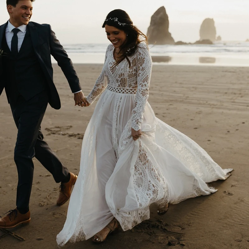 Beach Boho Elopement Photoshoot Wedding 