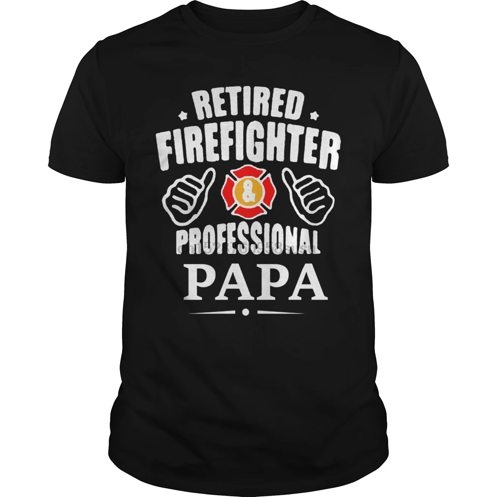 Мужская футболка papa firefighter (2) крутая с принтом Футболки | одежда