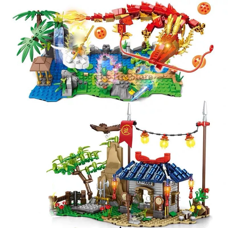 

2020 NEW Dragon COMICS Ball Son Super Saiyan 4 Big chaos Dragon Building Blocks Bricks Classic Model Kids Toys