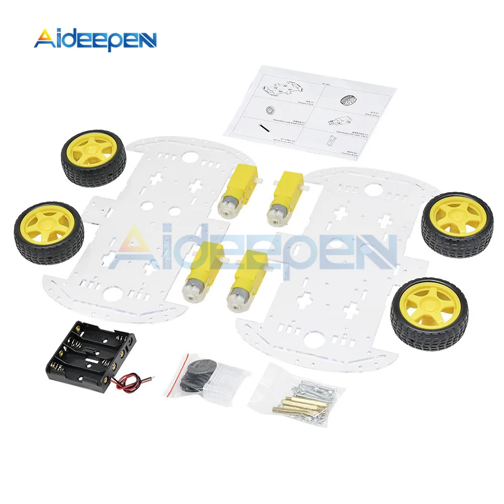 4WD Robot Smart Car Chassis Kits with Speed Encoder for Arduino 51 M26 DIY Education Kit For kids | Инструменты
