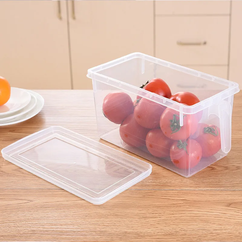 Кухня прозрачный полипропиленовая коробка для хранения зерна контейнер для хранения фасоли содержат герметичный Домашний Органайзер Еда контейнер-холодильник для хранения Коробки - Цвет: Прозрачный