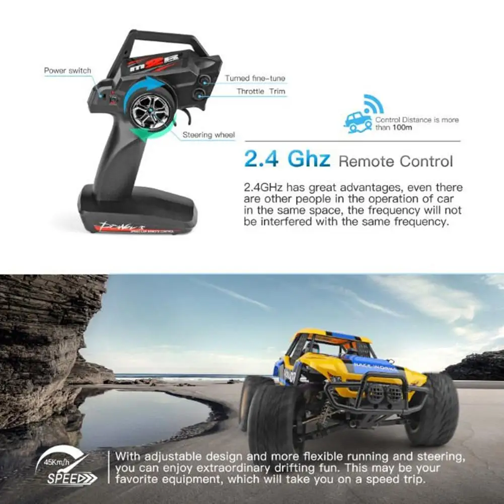 Wltoys 1/12 12402-A 4WD 2,4G RC модели автомобилей высокая скорость 45 км/ч пульт дистанционного управления модель автомобиля внедорожная игрушка