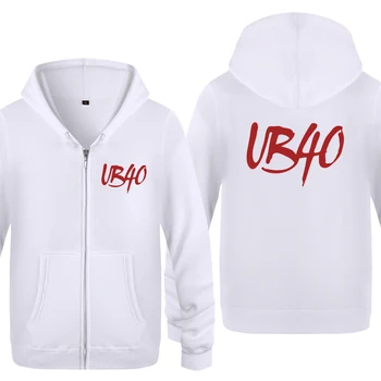 

UB40 Reggae Pop Sweatshirts Men 2018 Mens Zipper Hooded Fleece Hoodies Cardigans