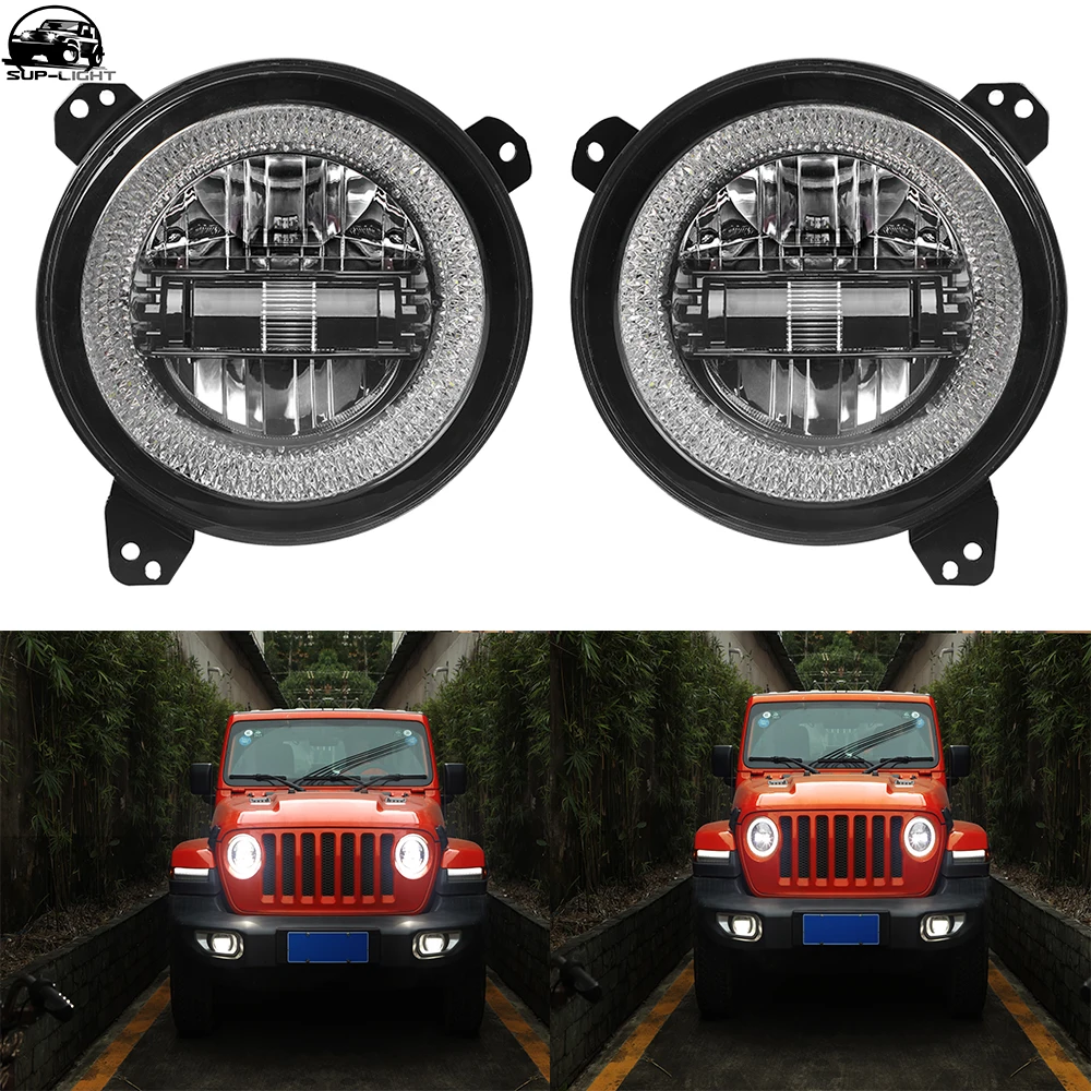 SUP светильник 2019 новые фары с ДХО и JL соединителем для 2018 Jeep Wrangler передсветильник