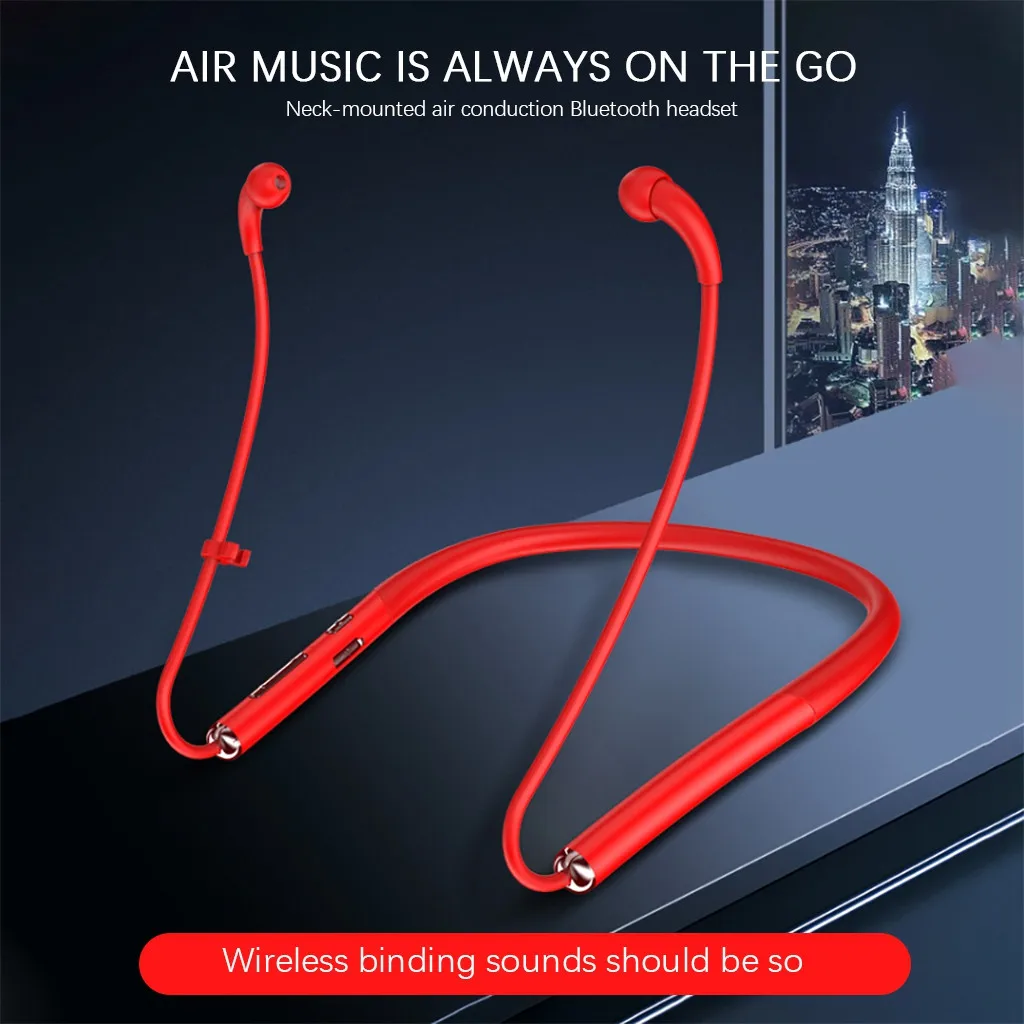 Neckband Blueteeth Noise Reduction Headphone Cordless Stereo Headset