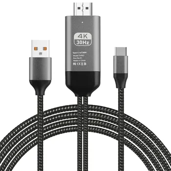 

Type-C to HDMI HDTV Charging Cable Adapter for Samsung Galaxy S10 S9 Note 9 NK-Shopping