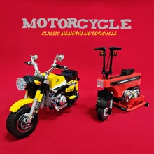 Children's Toy Gift Puzzle Assembly Small Particle Mini Motorcycle Building Block Model For Boys and Girls Birthday Toys
